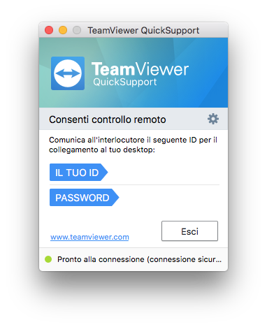 TeamViewer per il supporto remoto